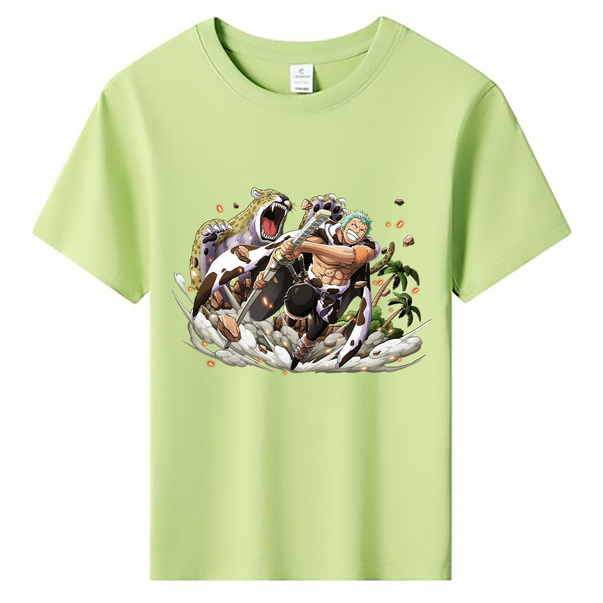 ワンピース ロロノア・ゾロ ONE PIECE Roronoa Zoro 綿100％キッズTシャツ（フロントプリント）